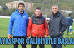 PAYASSPOR GALİBİYETLE BAŞLADI