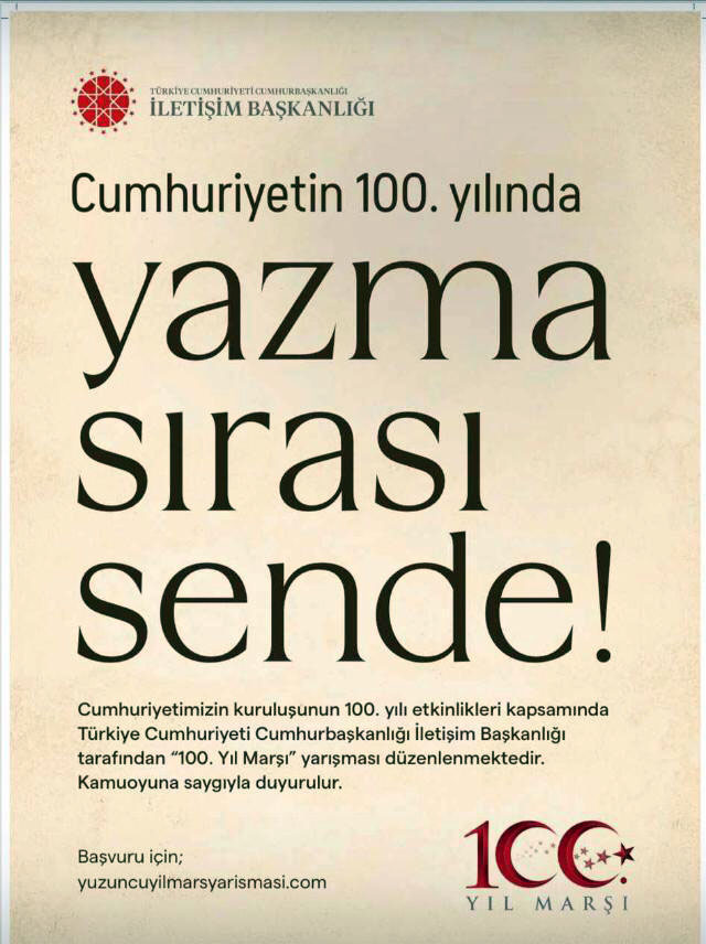 CUMHURİYETİN YILINDA YAZMA SIRASI SENDE Gazete Güney