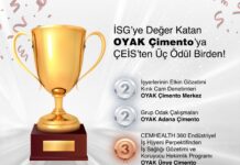 İSG’YE DEĞER KATAN OYAK ÇİMENTO’YA ÇEİS’TEN ÜÇ ÖDÜL BİRDEN