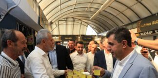 BAŞKAN ÖNTÜRK’TEN UZUN ÇARŞI ESNAFINA ZİYARET