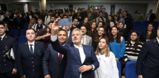 HBB BAŞKANI MEHMET ÖNTÜRK İSTE’Lİ ÖĞRENCİLERLE BULUŞTU; ‘GENÇLERİN HER ZAMAN YANINDAYIZ’