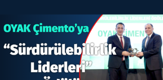 OYAK Çimento’ya “Sürdürülebilirlik Liderleri” Ödülü