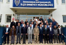 EMNİYET MÜDÜRÜ NEVZAT GÜNEŞ MUHTARLARI AĞIRLADI