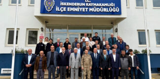 EMNİYET MÜDÜRÜ NEVZAT GÜNEŞ MUHTARLARI AĞIRLADI