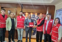 TÜRK KIZILAY İSKENDERUN ŞUBE YÖNETİMİNDEN EMNİYET MÜDÜRÜ GÜNEŞ’E KUTLAMA ZİYARETİ