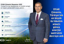 OYAK Çimento, Türkiye’nin en büyük öz tüketim amaçlı güneş enerjisi santralini devreye aldı