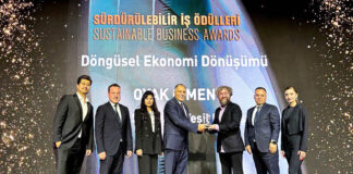 OYAK Çimento’ya “Döngüsel Ekonomi Dönüşümü” Ödülü
